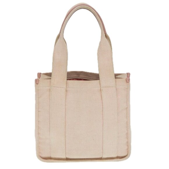 PRADA Hand Bag Canvas Pink Silver Auth - Picture 3 of 16